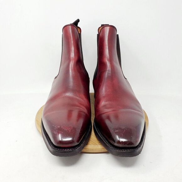 J Fitzpatrick Chelsea Boots Mens 10 E Alki MTO LPB Last City Rubber Sole Shoes - Picture 3 of 16